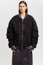 GONOE Anthracite unisex bomber jacket
