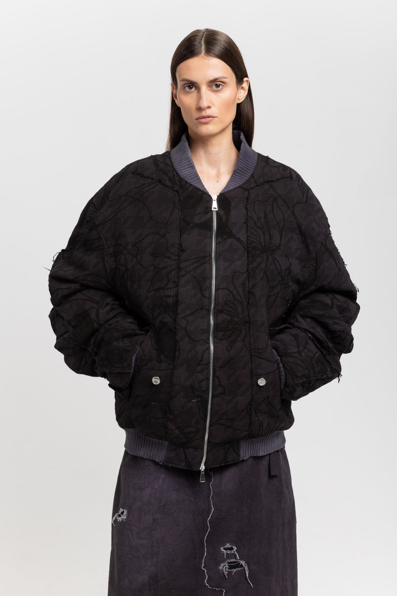GONOE Anthracite unisex bomber jacket