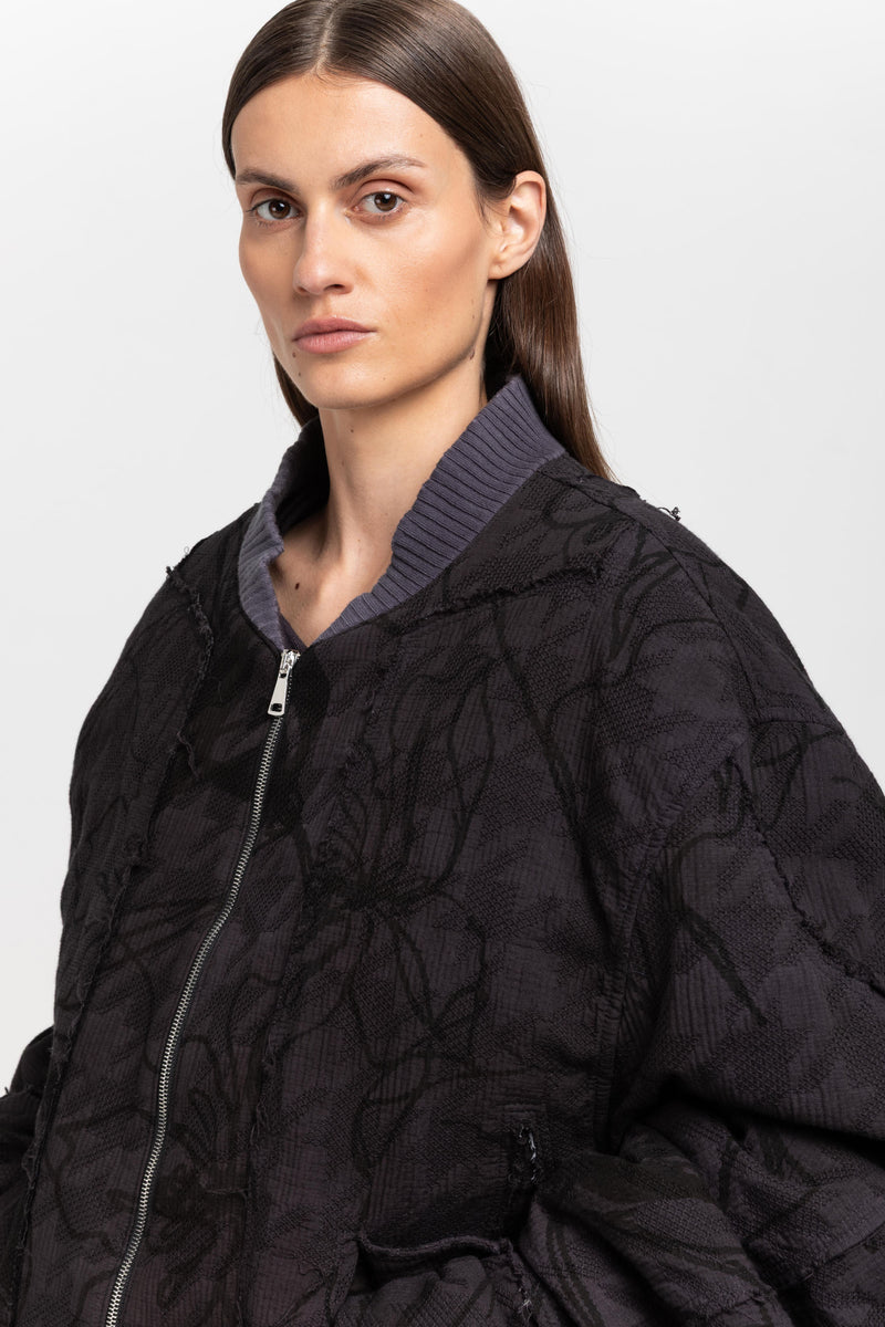 GONOE Anthracite unisex bomber jacket