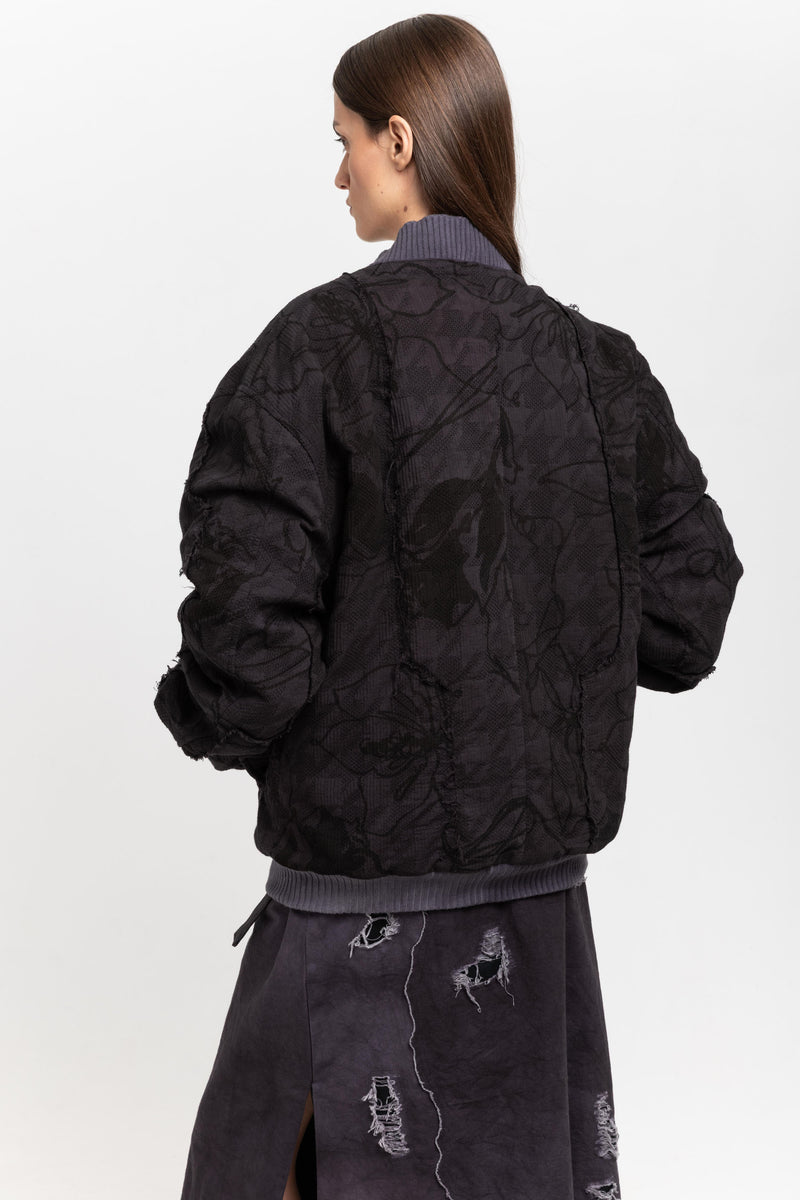 GONOE Anthracite unisex bomber jacket