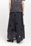 GONOE Ripstop cotton distressed skirt
