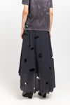 GONOE Ripstop cotton distressed skirt