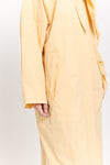 Butter beige waterproof raincoat with scarf