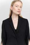 True black light wool tailored jacket