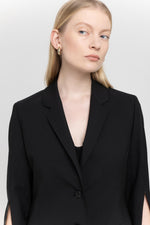 True black light wool tailored jacket