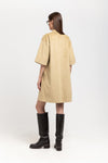 Olive soft alcantra dress