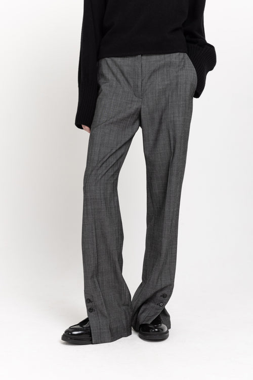 Denim grey straight leg pants