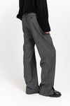 Denim grey straight leg pants