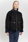 Black and dark navy trench corduroy workwear jacket