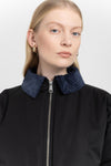 Black and dark navy trench corduroy workwear jacket
