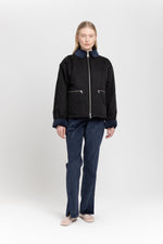 Black and dark navy trench corduroy workwear jacket