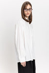 Off white cotton poplin relaxed shirt