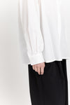 Off white cotton poplin relaxed shirt