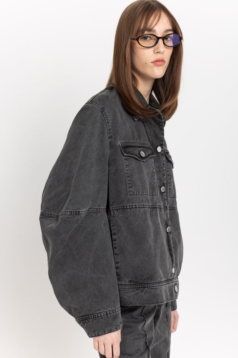 Anthracite denim jacket – NEHERA
