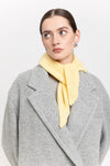 Daffodil yellow cashmere triangle scarf
