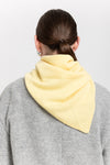 Daffodil yellow cashmere triangle scarf
