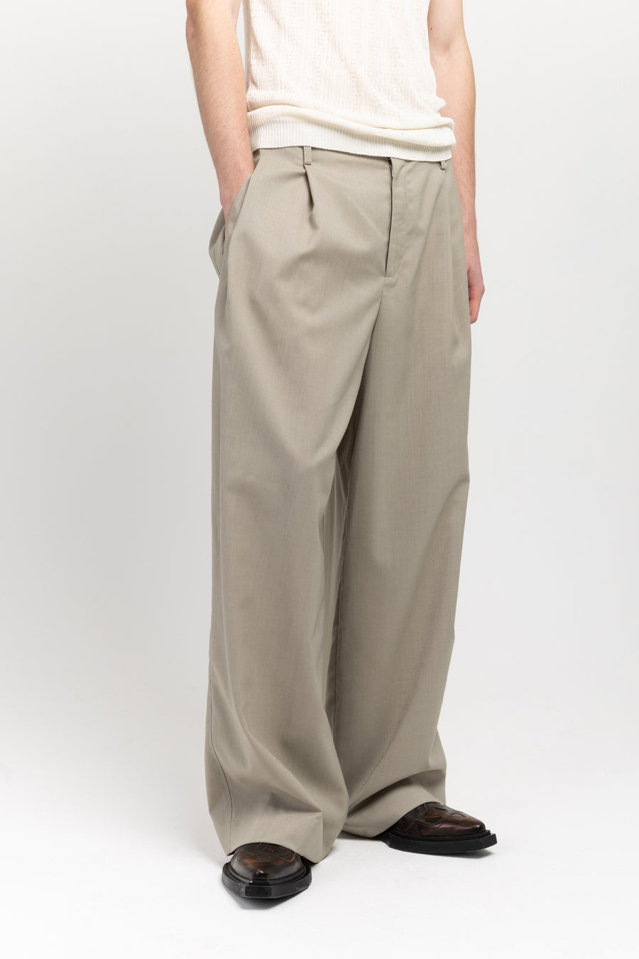 ミュージシャン hanapeco Layered Half Pants-Gray Beige L NEHERA_E-COM_III-149_900x.jpg?