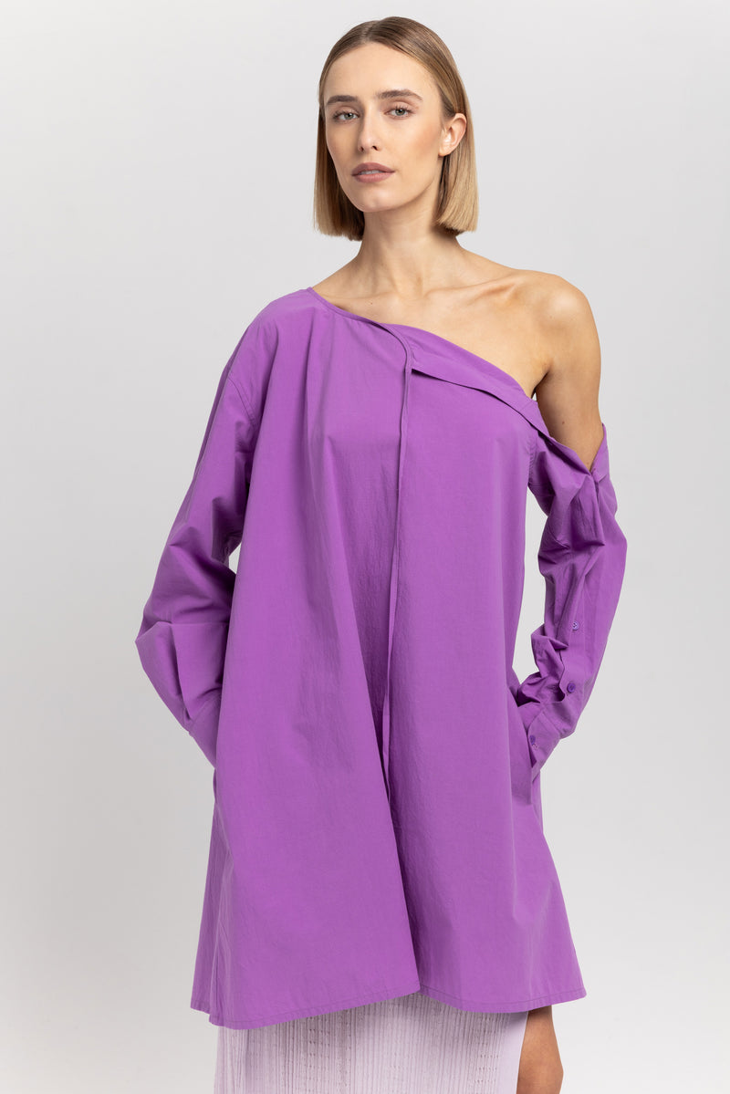 purple crinkle dress Violet Crinkle Dress
