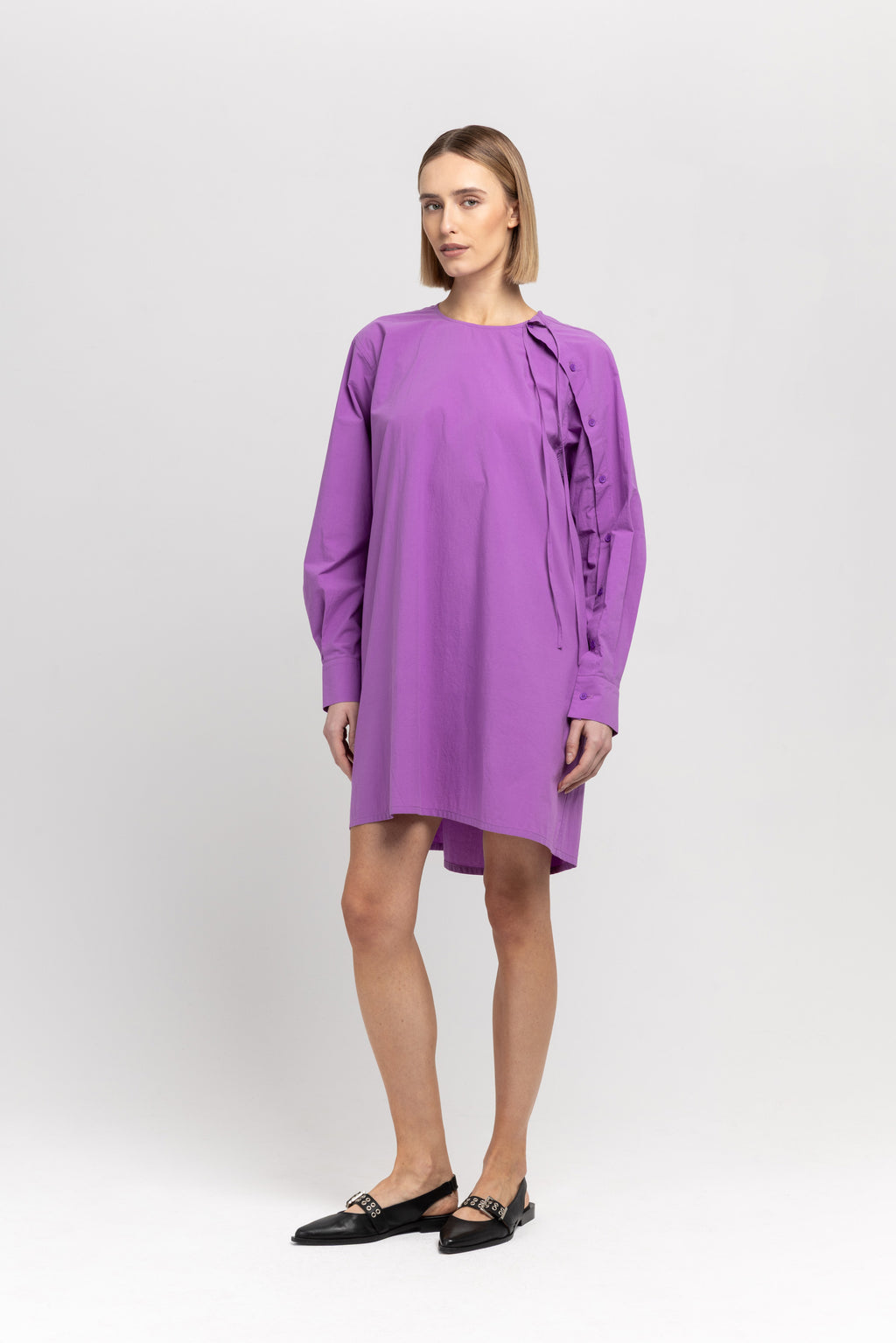 purple crinkle dress Purple Crinkle Dress