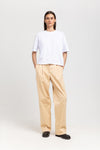 Butter beige peach cotton touch tailored pants