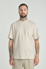 TATRY Beige cotton patch t-shirt