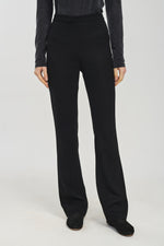 Black soft touch wool slim leg pants