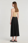 Beige&black modal reversible skirt