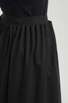 Black summer cotton twill curtain skirt