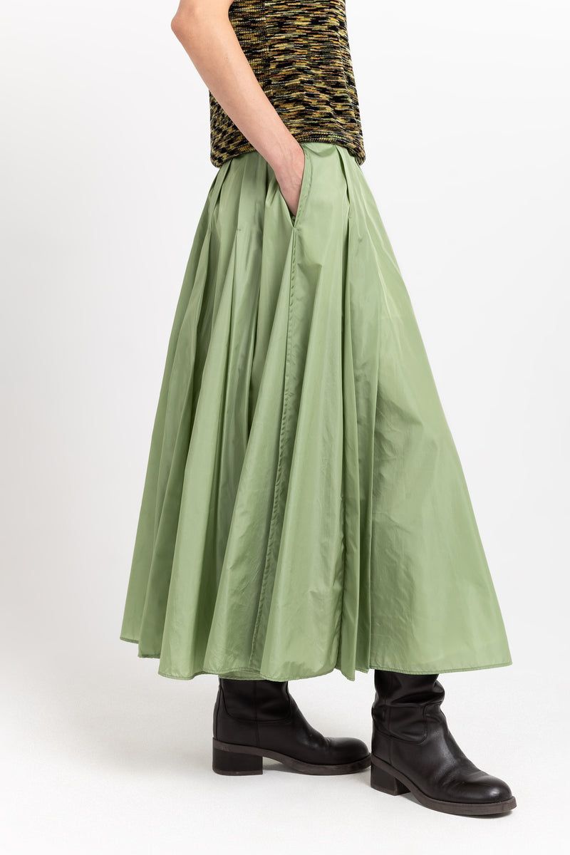 Willow green light tech voluminous skirt