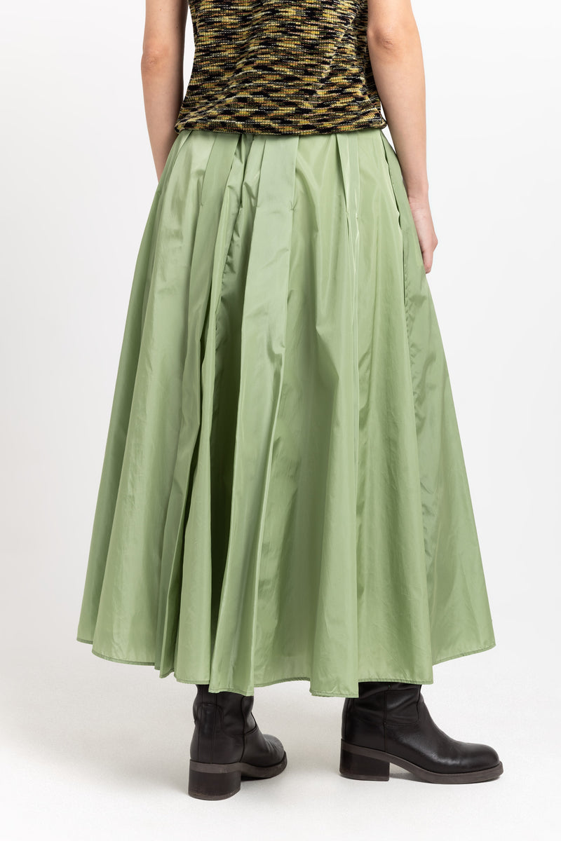Willow green light tech voluminous skirt