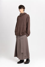 Earth brown unisex hooded sweatshirt