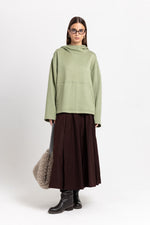 Willow green unisex hooded sweatshirt