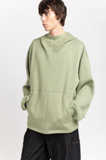 Willow green unisex hooded sweatshirt