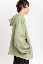 Willow green unisex hooded sweatshirt