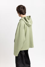 Willow green unisex hooded sweatshirt