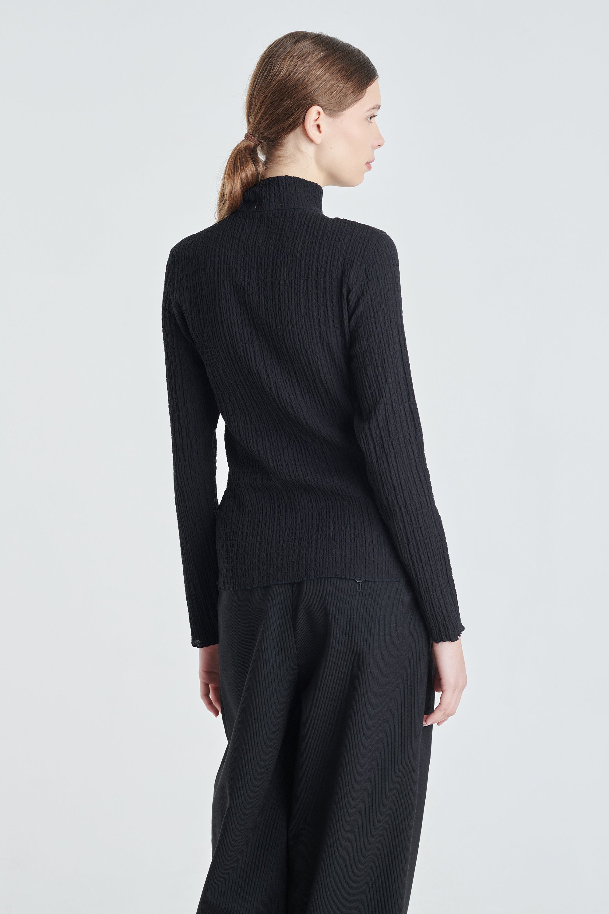 Black turtleneck with zipper new arrivals