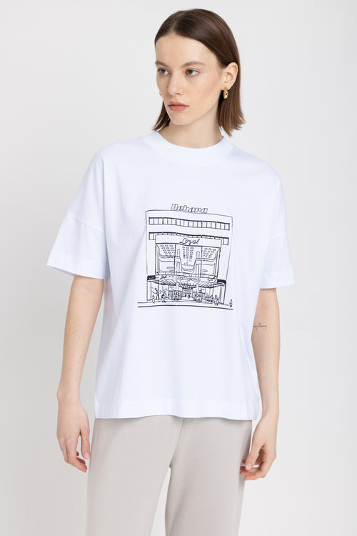 &#x2018;LOYAL HERITAGE&#x2019; White pure cotton oversized t-shirt