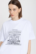 &#x2018;LOYAL HERITAGE&#x2019; White pure cotton oversized t-shirt