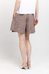 Orange tweed style mini skort