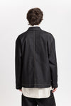 Black denim cotton stretch jacket