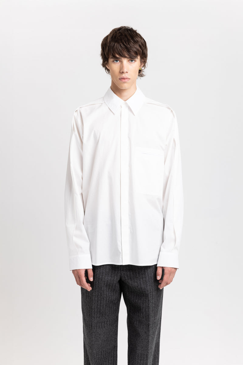 Off-white cotton crispy poplin relaxed shirt