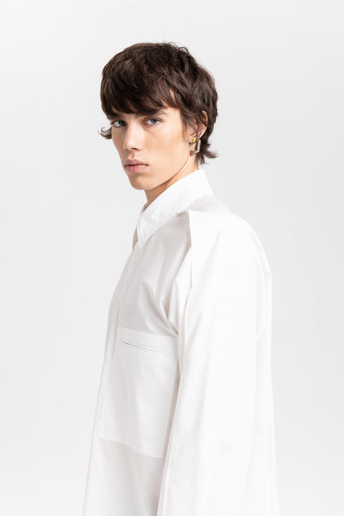 Off-white cotton crispy poplin relaxed shirt