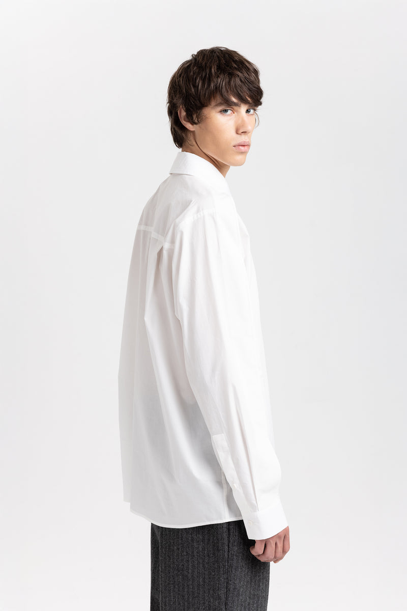 Off-white cotton crispy poplin relaxed shirt