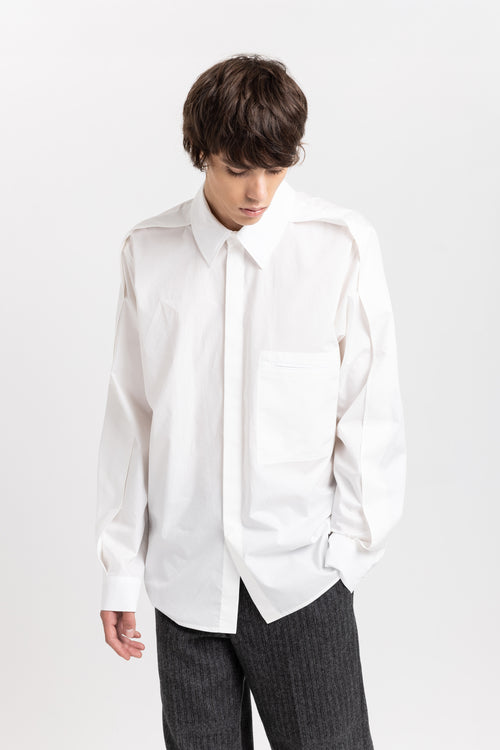 Off-white cotton crispy poplin relaxed shirt