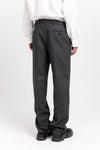 Grey & green striped flannel tailored pants