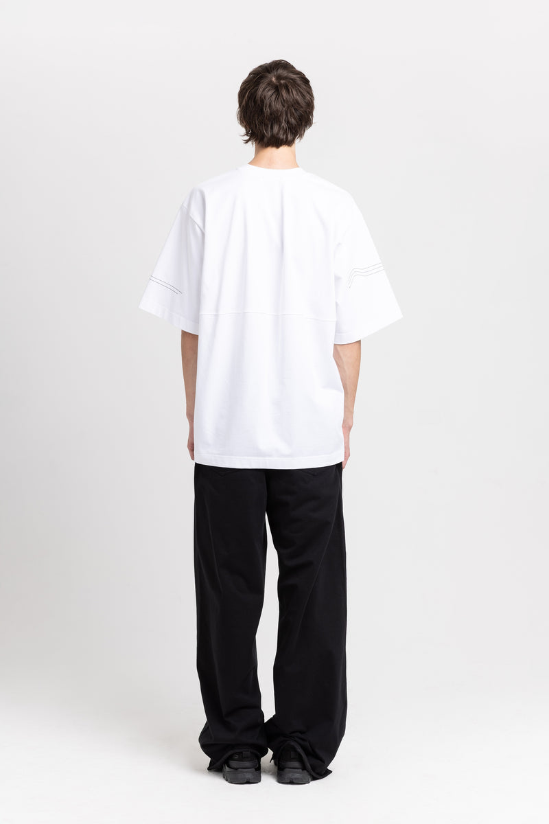 Solid cotton jersey unisex t-shirt with embroidery