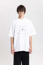 Solid cotton jersey unisex t-shirt with embroidery