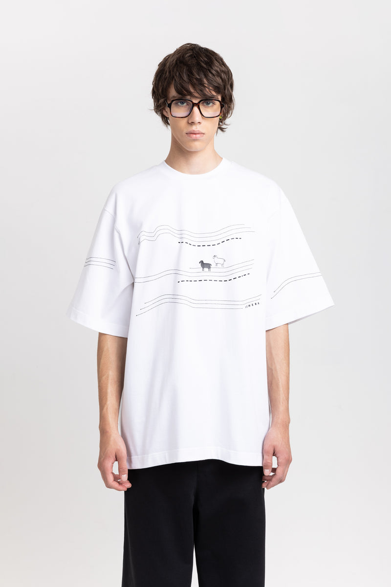 Solid cotton jersey unisex t-shirt with embroidery
