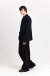 Dark blue & black corded cotton blend jacket
