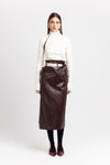 Natural soft cotton rib rollneck